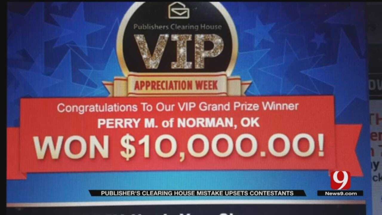 Publishers Clearing House Says It Mistakenly Sent Oklahomans Winning Emails