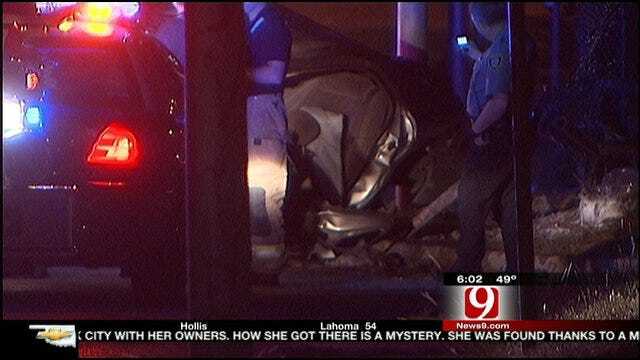 Police Chase Ends In Crash In Southwest OKC