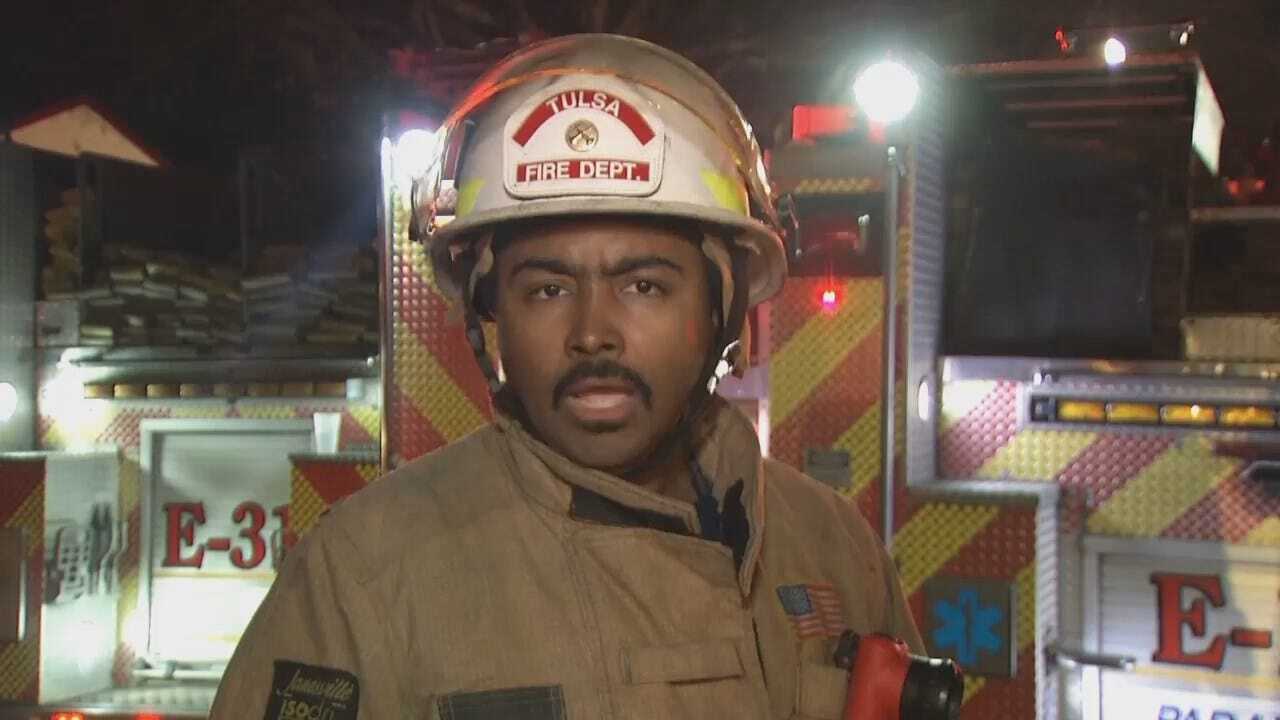 WEB EXTRA: Tulsa Fire District Chief Jeareld Edwards Talks About The Fire