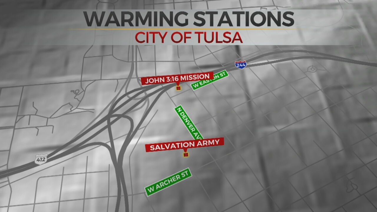 Warming Stations Open In Tulsa As Frigid Temperatures Return