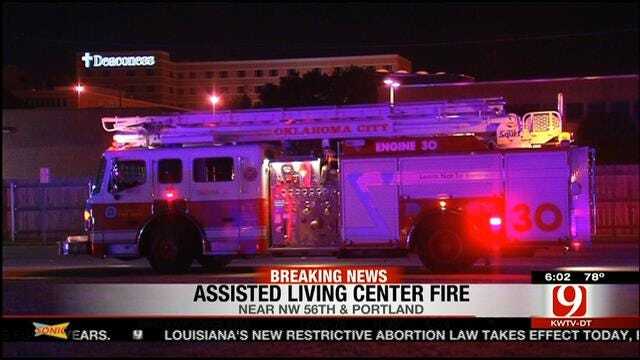 Firefighters Investigate Fire At OKC Senior Living Center