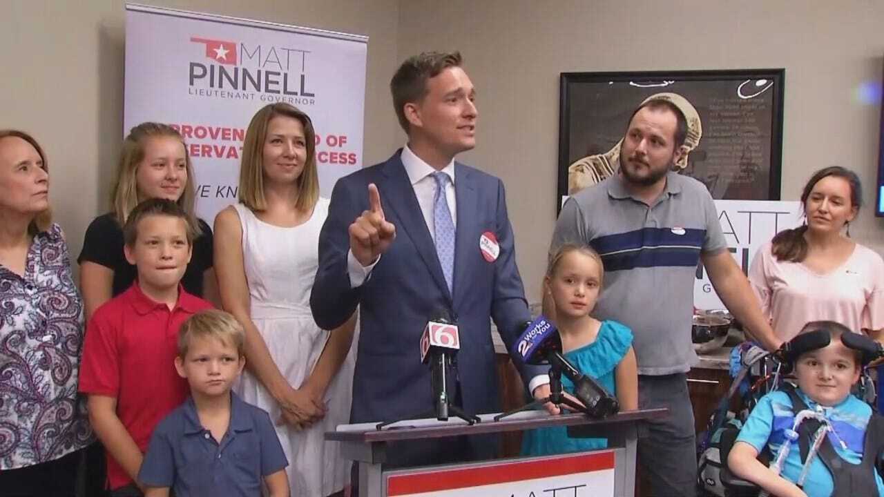 Matt Pinnell Delivers Victory Speech After Winning GOP Nomination
