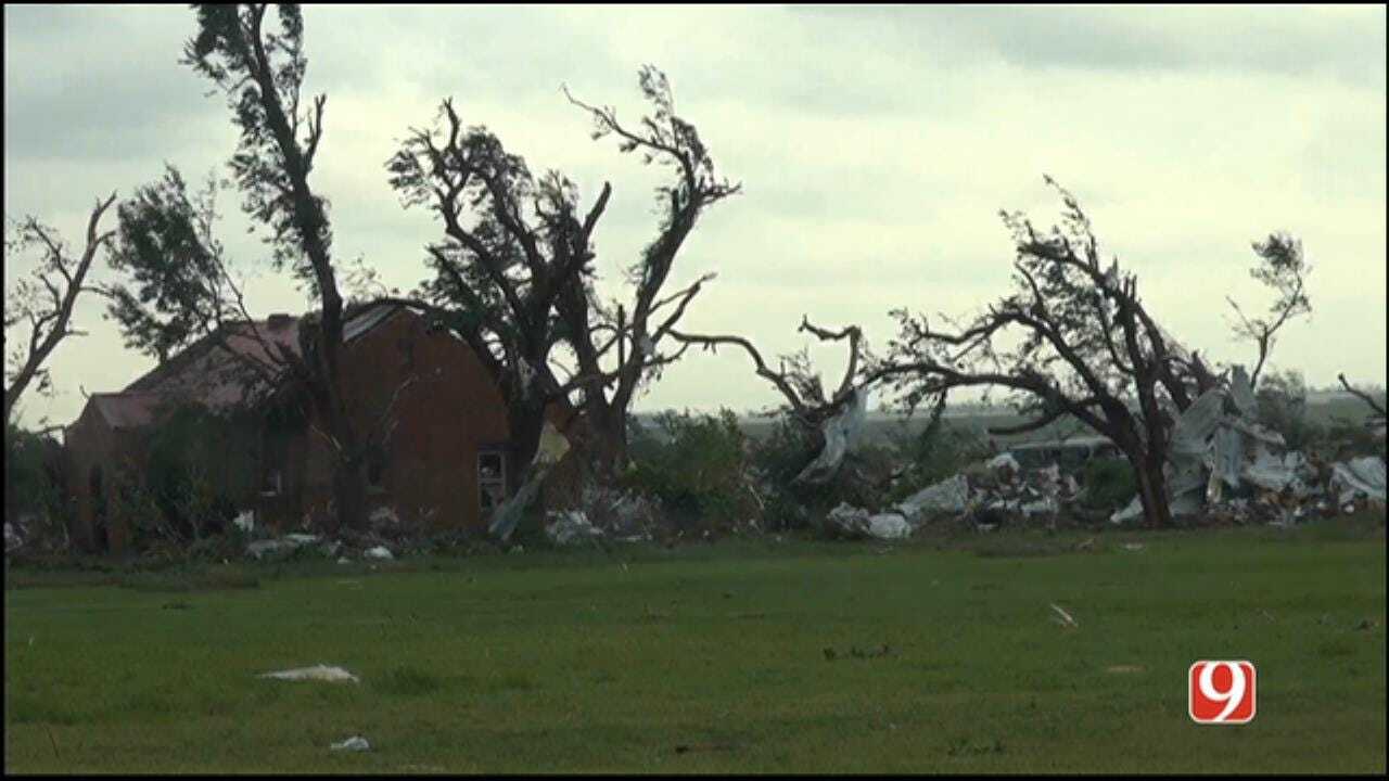 WEB EXTRA: Heavy Damage Observed In Elk City