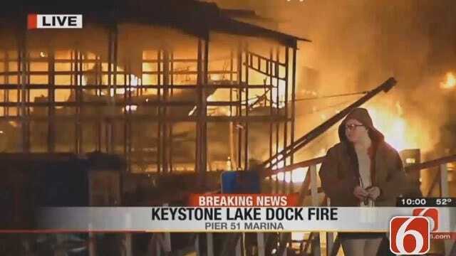 Dave Davis Reports From Keystone Lake Pier 51 Marina Fire