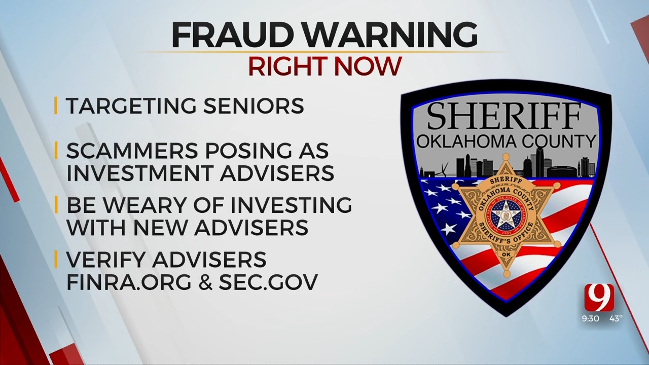OCSO Issues Fraud Warning After Scammers Target Seniors