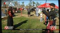 Sword-Fighting At Medieval Fair In Norman