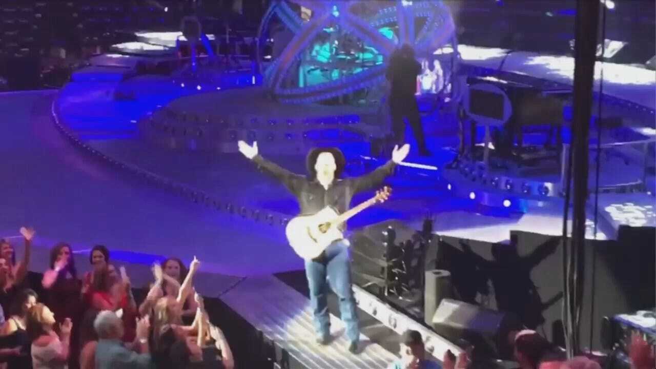 WEB EXTRA: Video From Garth Brooks Concert In OKC Saturday Night