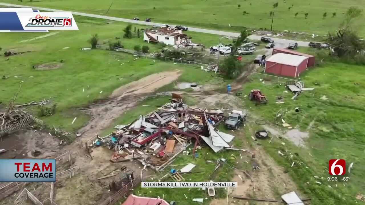 2 Killed In Holdenville From Tornado, Houses Damaged
