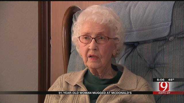 OKC Woman, 91, Knocked Down, Mugged At Fast Food Restaurant
