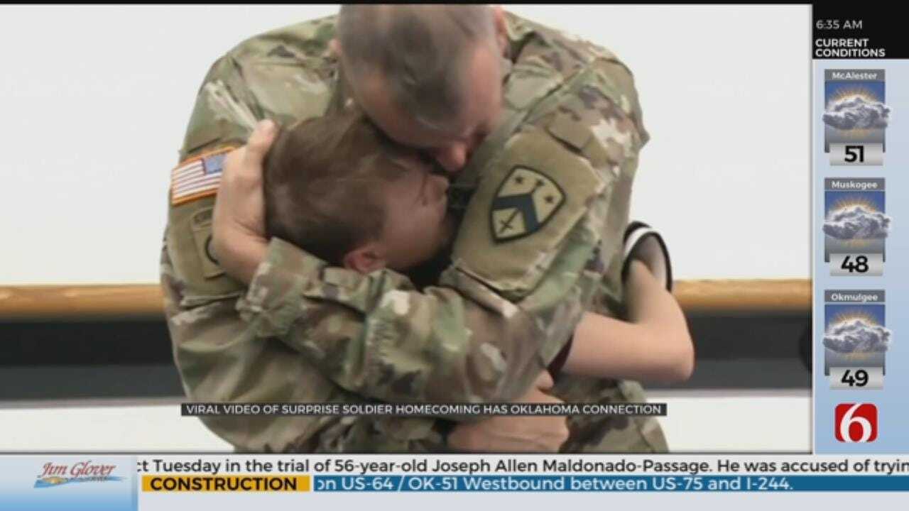 Viral Soldier Homecoming Video Family Has Oklahoma Ties