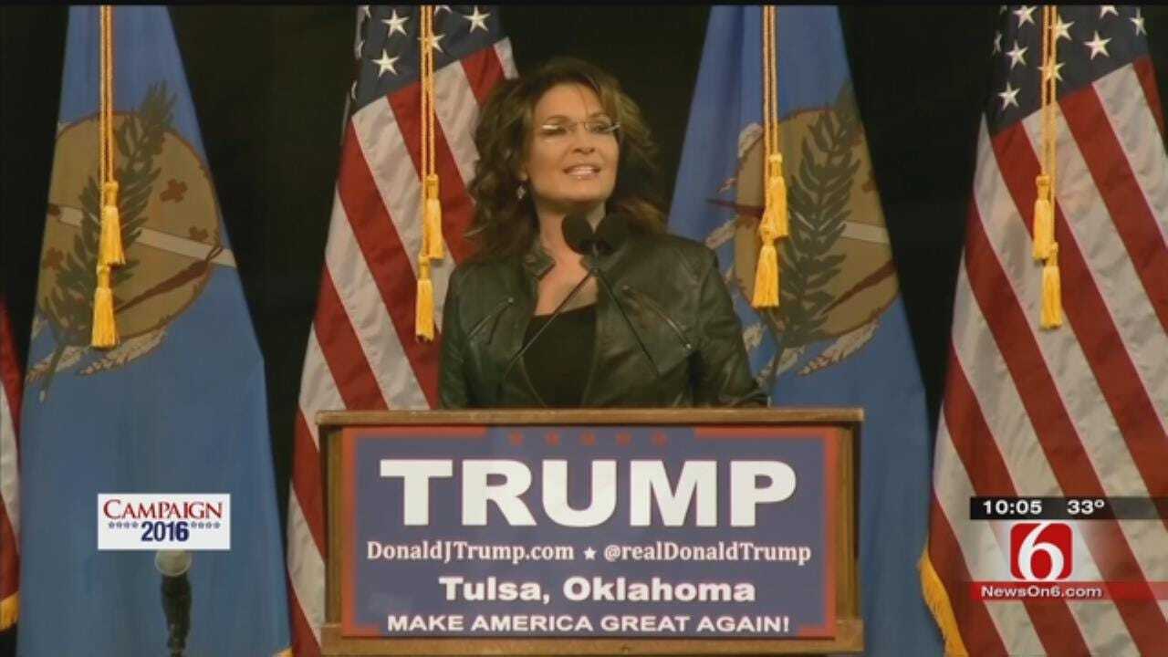 Thousands Turned Away At Trump, Palin Rally Due To Packed Mabee Center