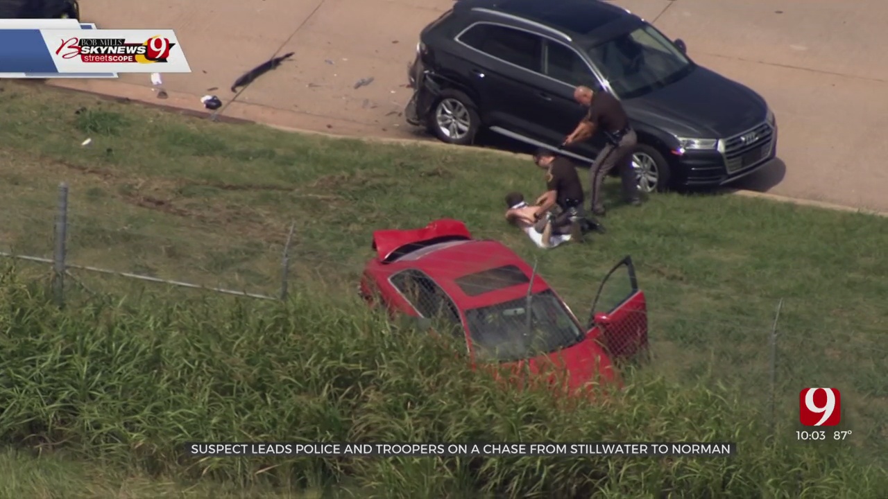 High-Speed Pursuit On SB I-35 Ends In Norman; Suspect In Custody