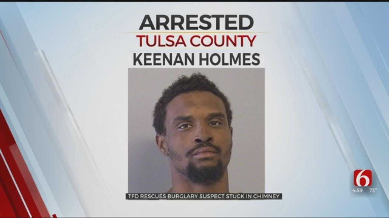 Tulsa Burglary Suspect Stuck In Chimney For Almost 10 Hours
