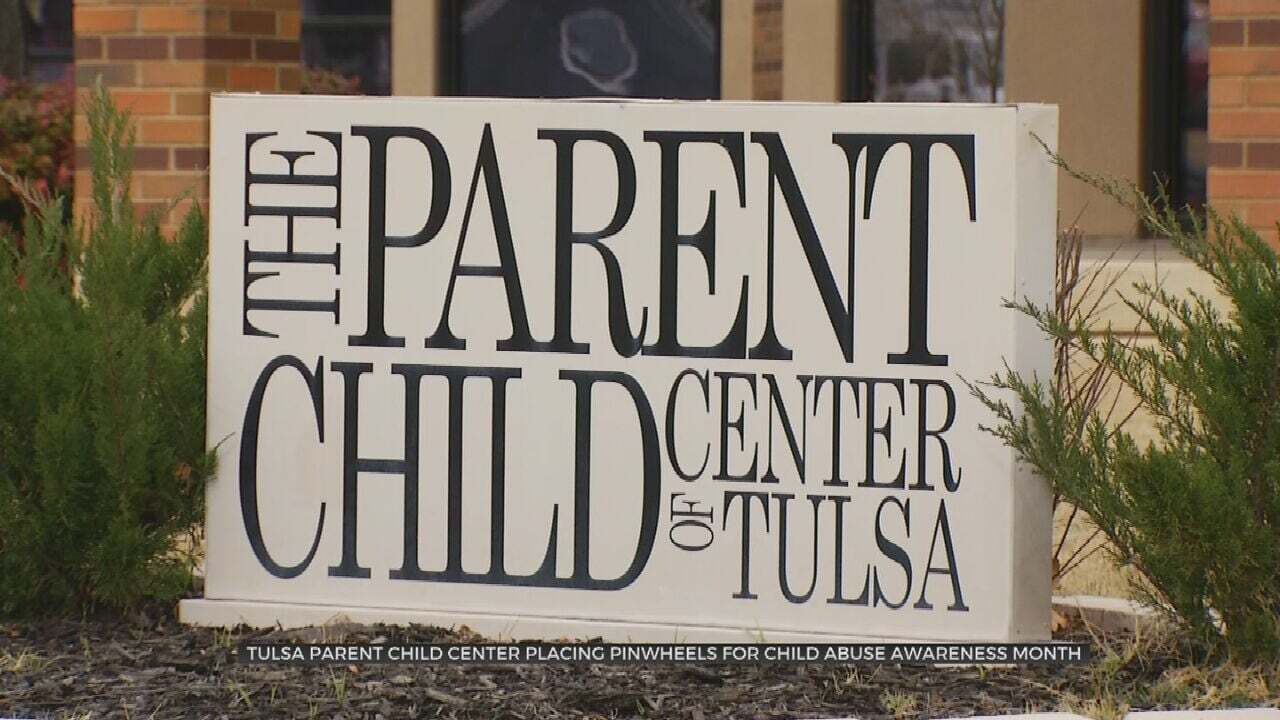 Tulsa Parent Child Center To Place Pinwheels For Child Abuse Awareness Month 