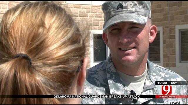 Stabbing Victim Thanks Oklahoma National Guardsmen For Saving Her