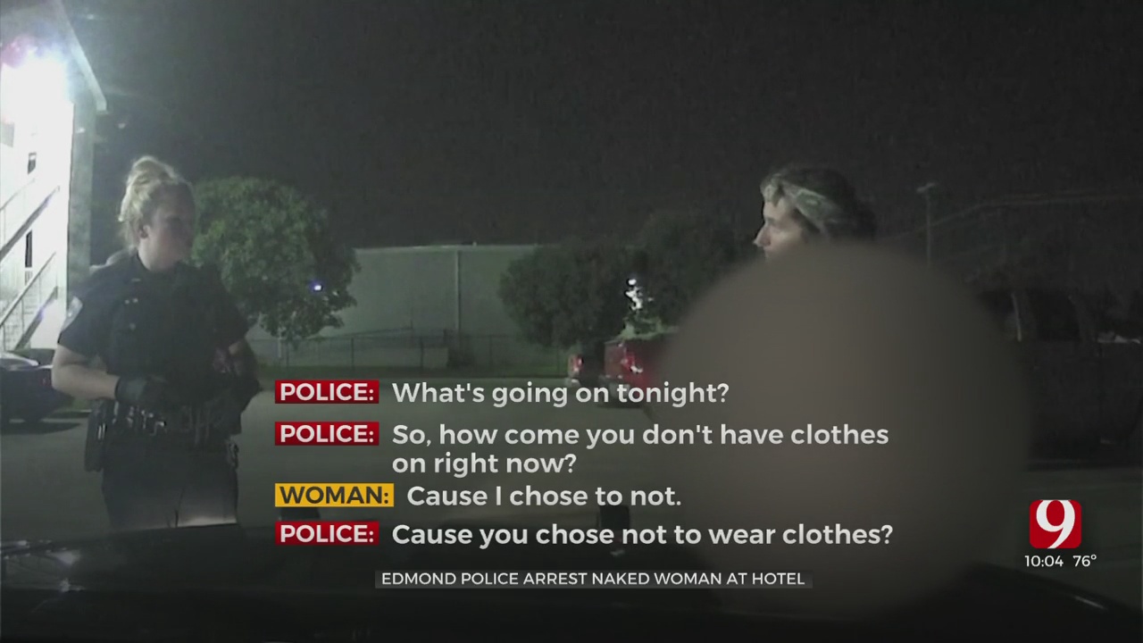 Edmond Police Arrest Naked Woman At Hotel 