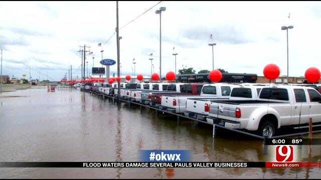 Flood Waters Damage Several Paul's Valley Businesses