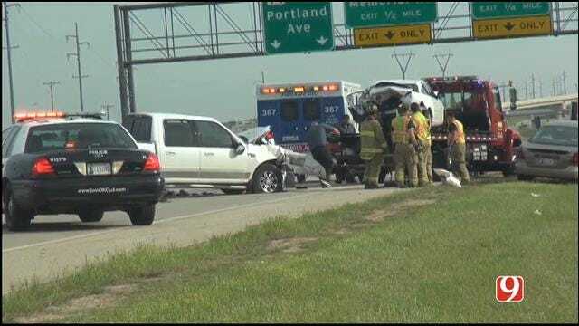 WEB EXTRA: Multi-Vehicle Collision Reported In Northwest OKC