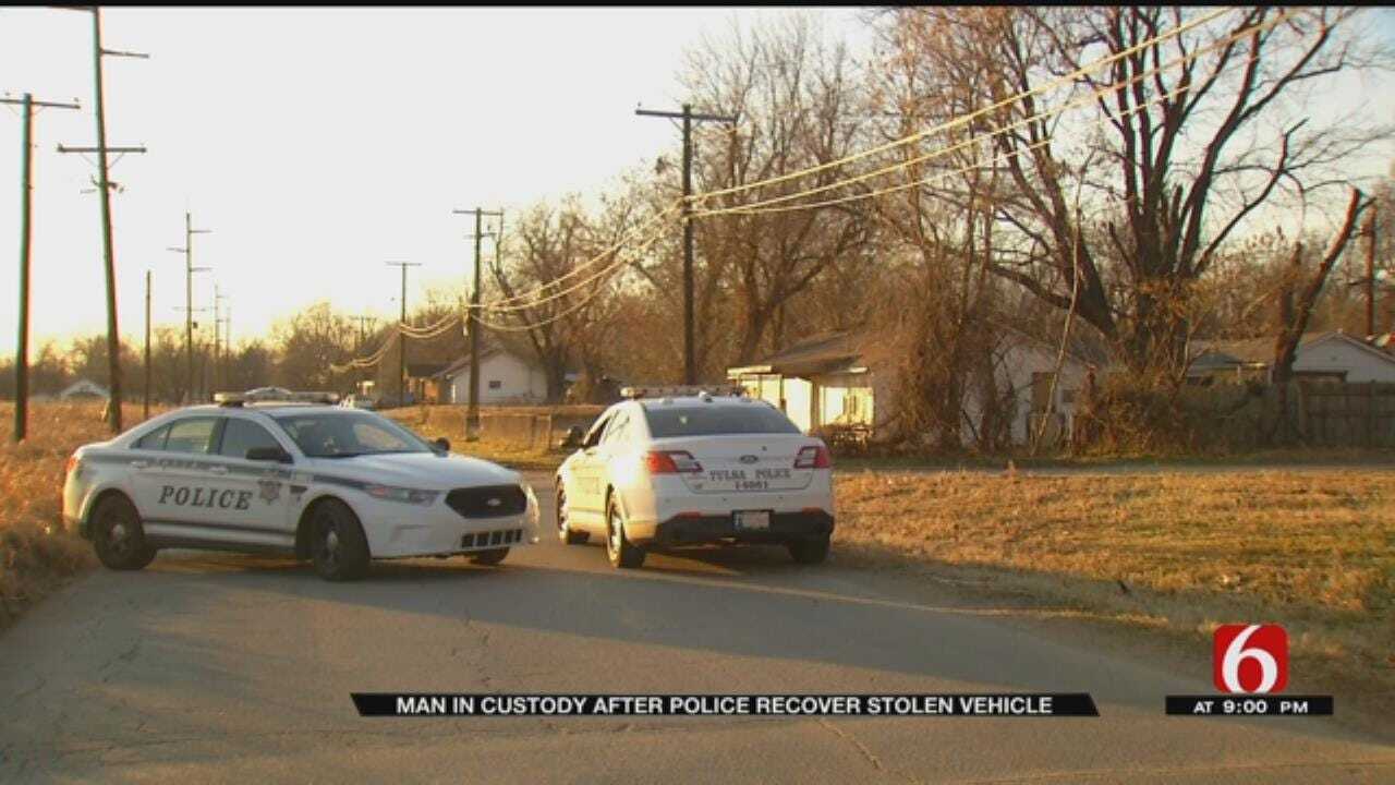 Tulsa Police Recover Stolen Vehicle Outside Tulsa Home