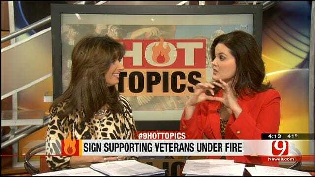 Hot Topics: Sign Supporting Veterans Under Fire