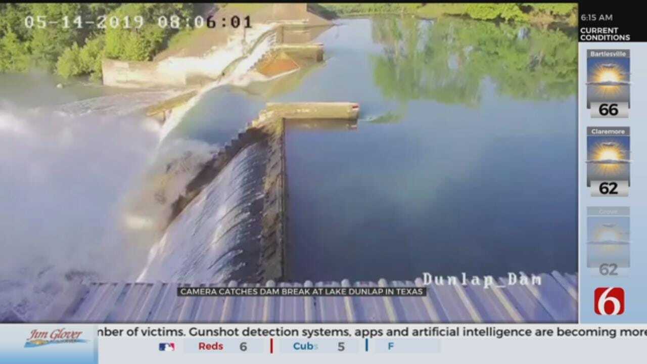 DAM COLLAPSE: Watch As New Braunfels Dam Fails