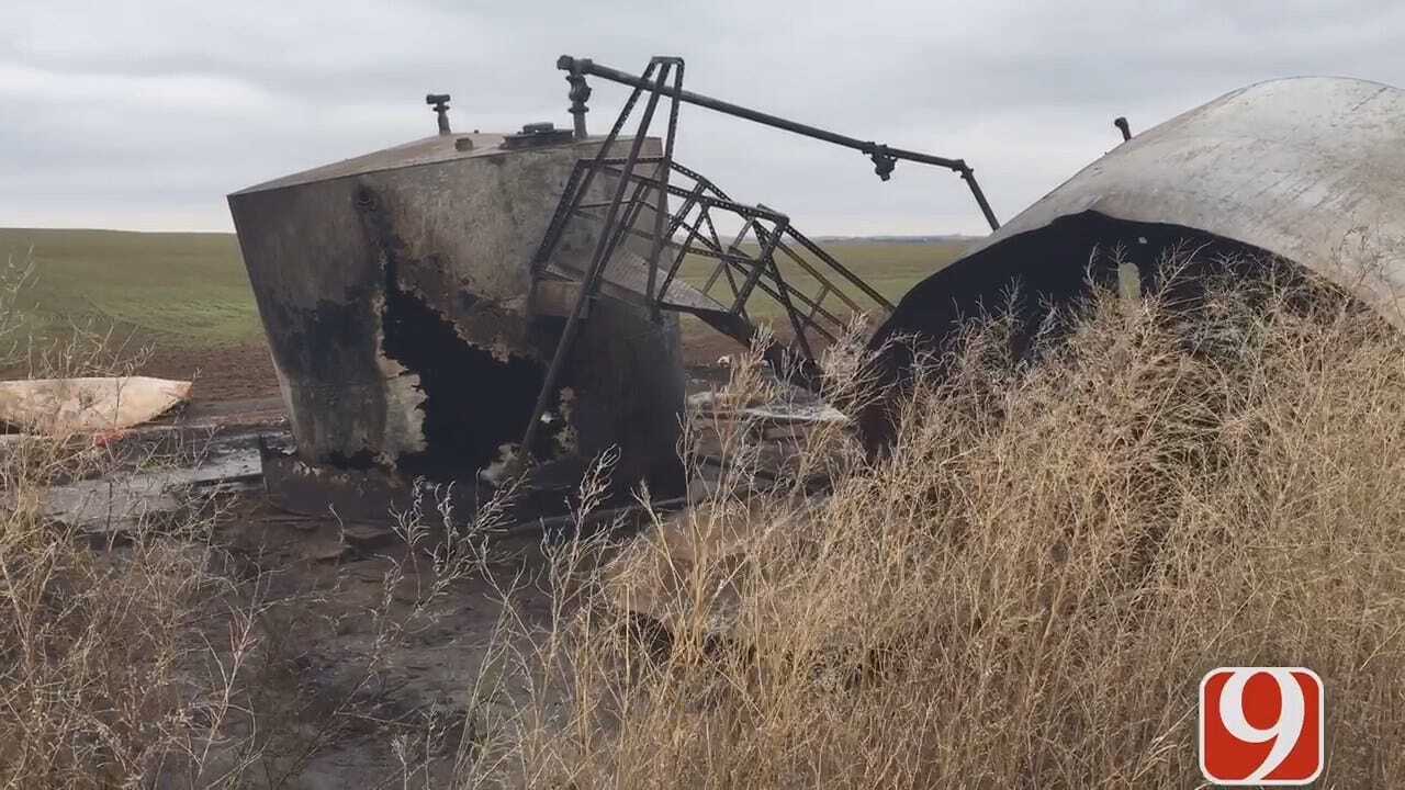 Authorities Investigating Cause Of Deadly Waukomis Oil Tank Explosion