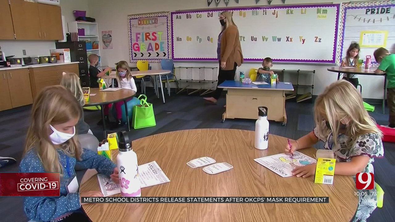 Metro School Districts React To OKCPS Mask Requirement