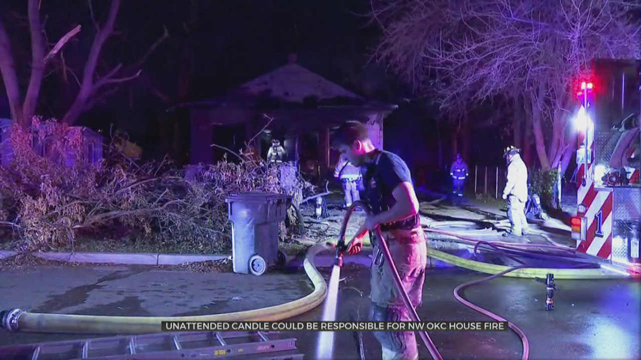 Unattended Candle Potential Cause Of NW OKC House Fire 