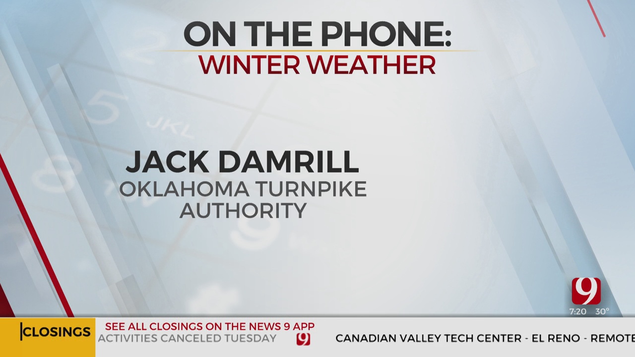 WATCH: How The Oklahoma Turnpike Authority Is Taking Care Of Roadways During Ice Storm 