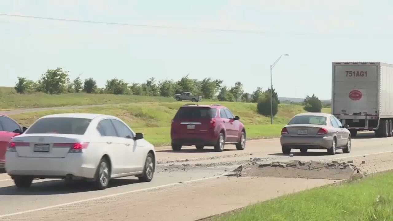 WEB EXTRA: Video Of The Sequoyah County Buckled Road