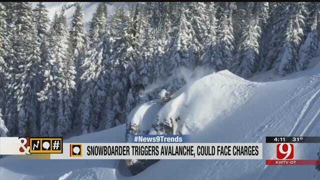 Trends, Topics & Tags: Snowboarder Charged For Causing Avalanche