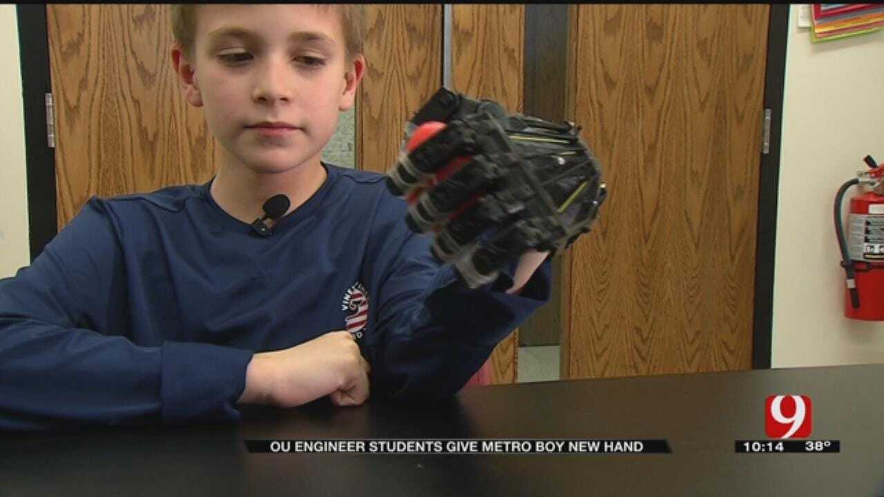 OU Engineering Students Give 12-Year-Old Prosthetic Hand
