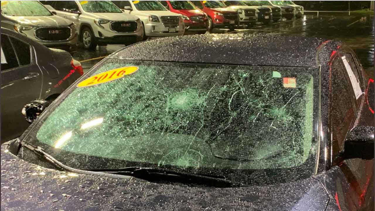 Norman Hail Storm Causes Damage, Flooding & Outages 