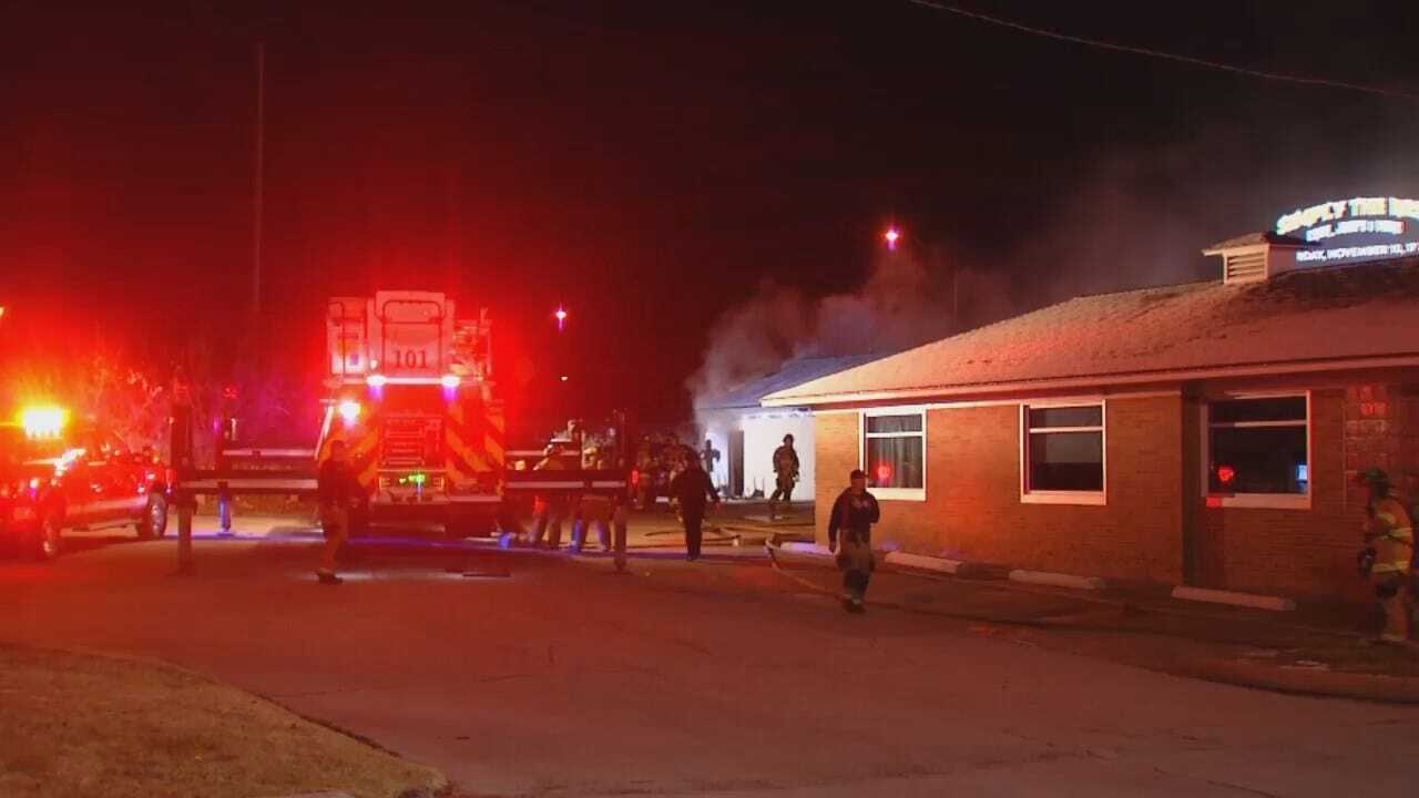 WEB EXTRA: Video From Scene Of Tulsa Building Fire
