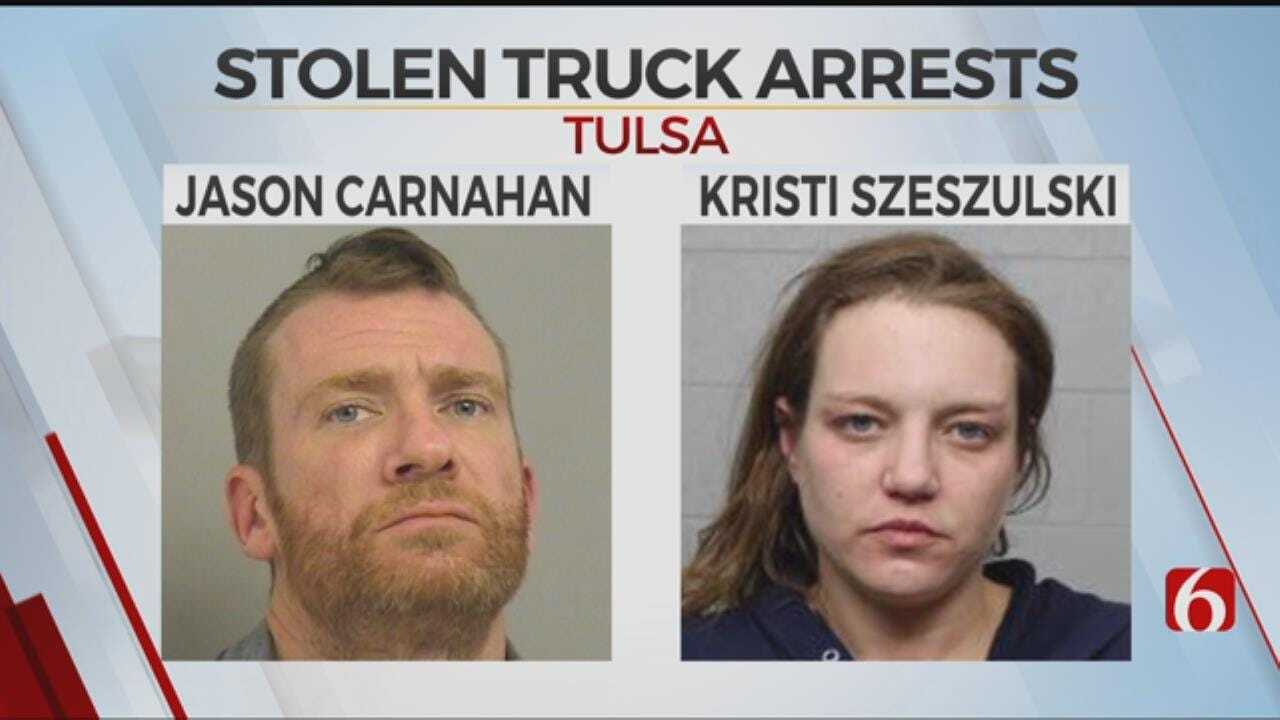 Tulsa Police Arrest Two In Stolen Truck