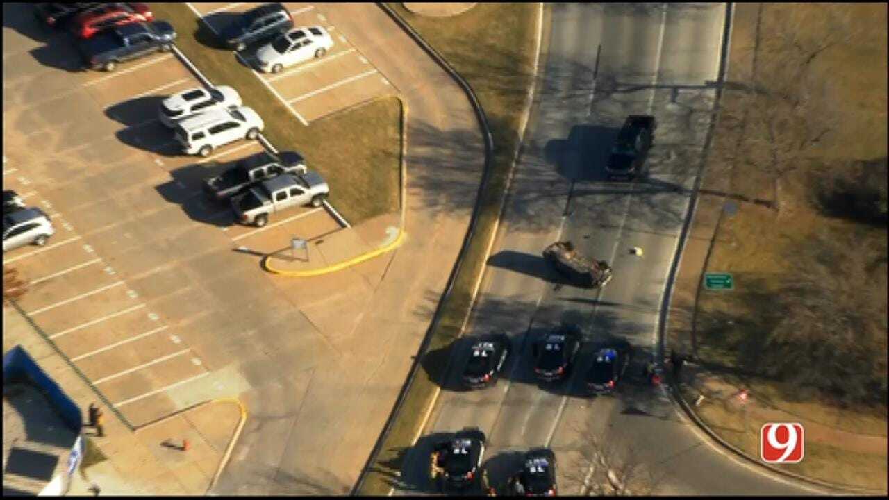 WEB EXTRA: SkyNews 9 Flies Over End Of High-Speed Chase In NE OKC
