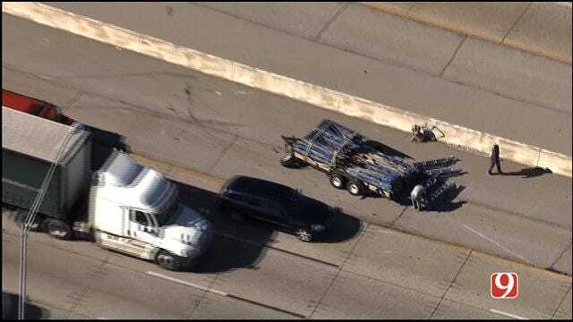 WEB EXTRA: Bob Mills SkyNews 9 HD Flies Over Accident On I-44 In NW OKC