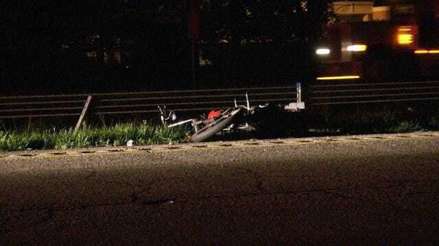 Web Extra Crews Work Fatal Motorcycle Wreck In Tulsa County