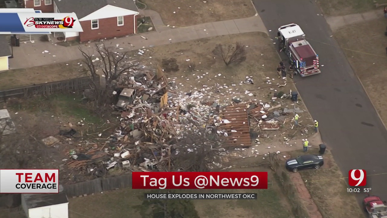 Witnesses React After House Explosion Rattles NW OKC Neighborhood