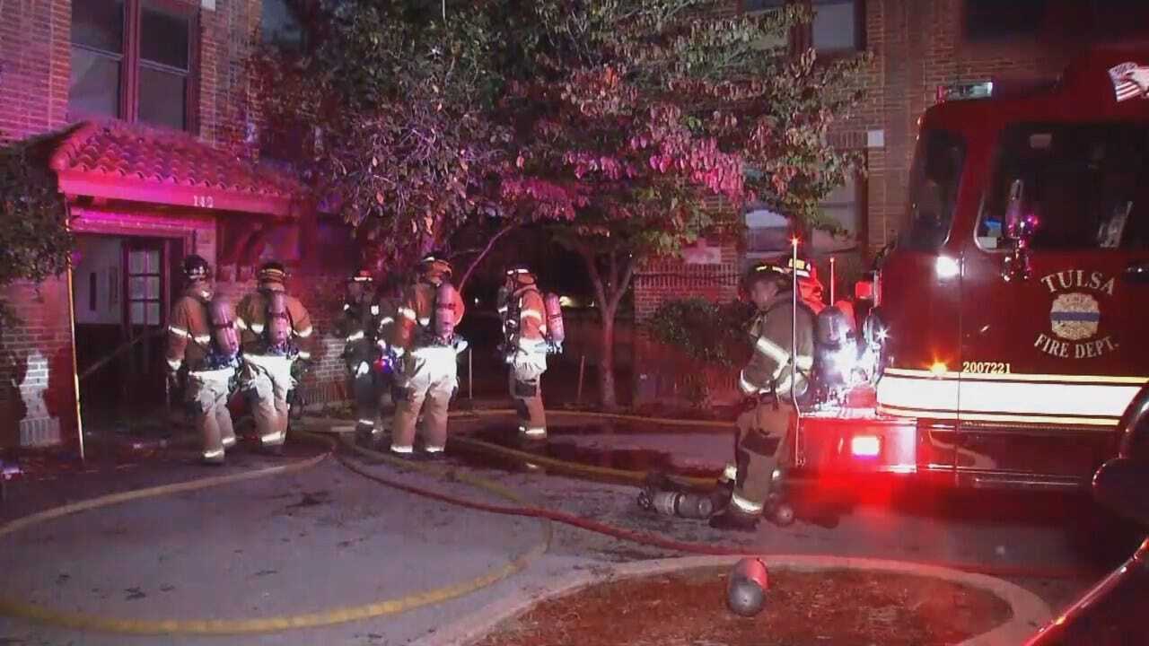 WEB EXTRA: Firefighters Put Out Flames At Tulsa Apartment Complex