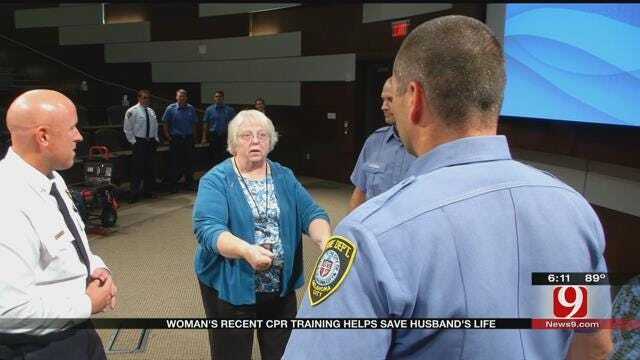 Guthrie Woman's Recent CPR Training Helps Save Husband's Life