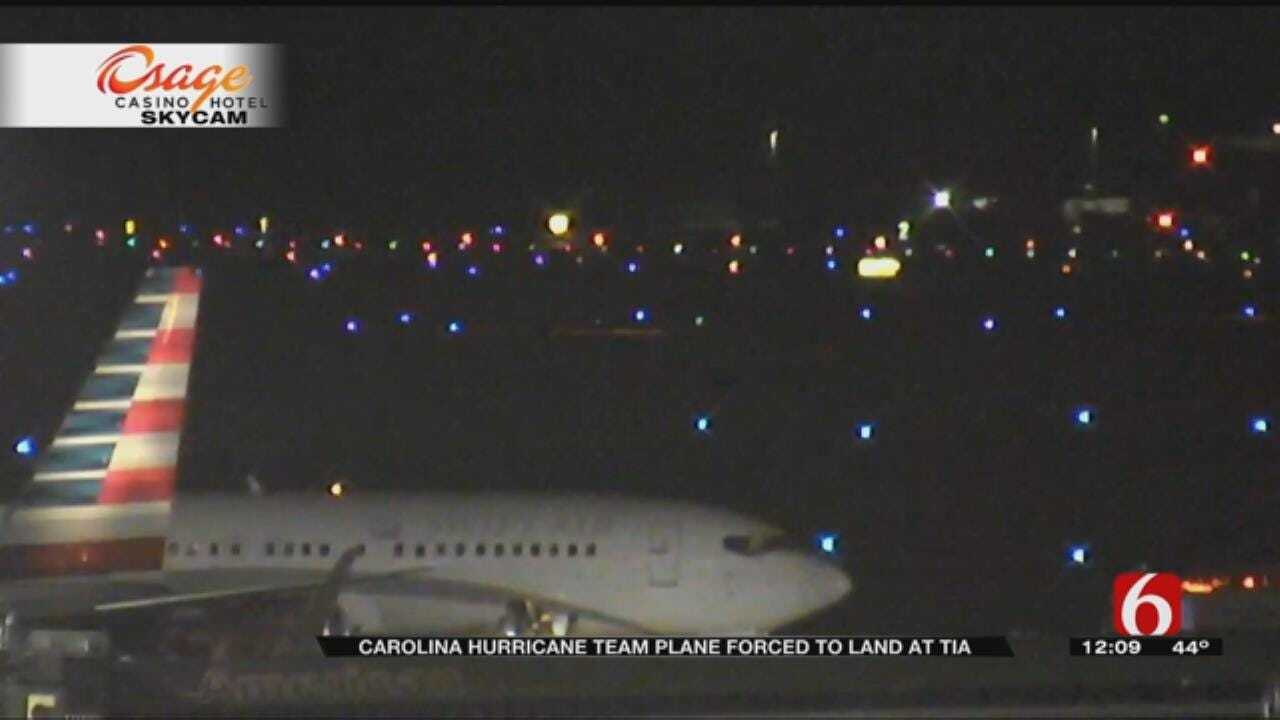 UPDATE: Plane Carrying NHL Team Makes Emergency Landing In Tulsa