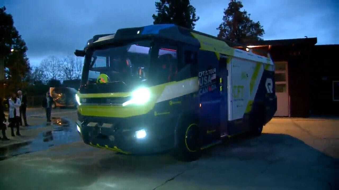 World's First All-Electric Fire Engine Unveiled By California Fire District
