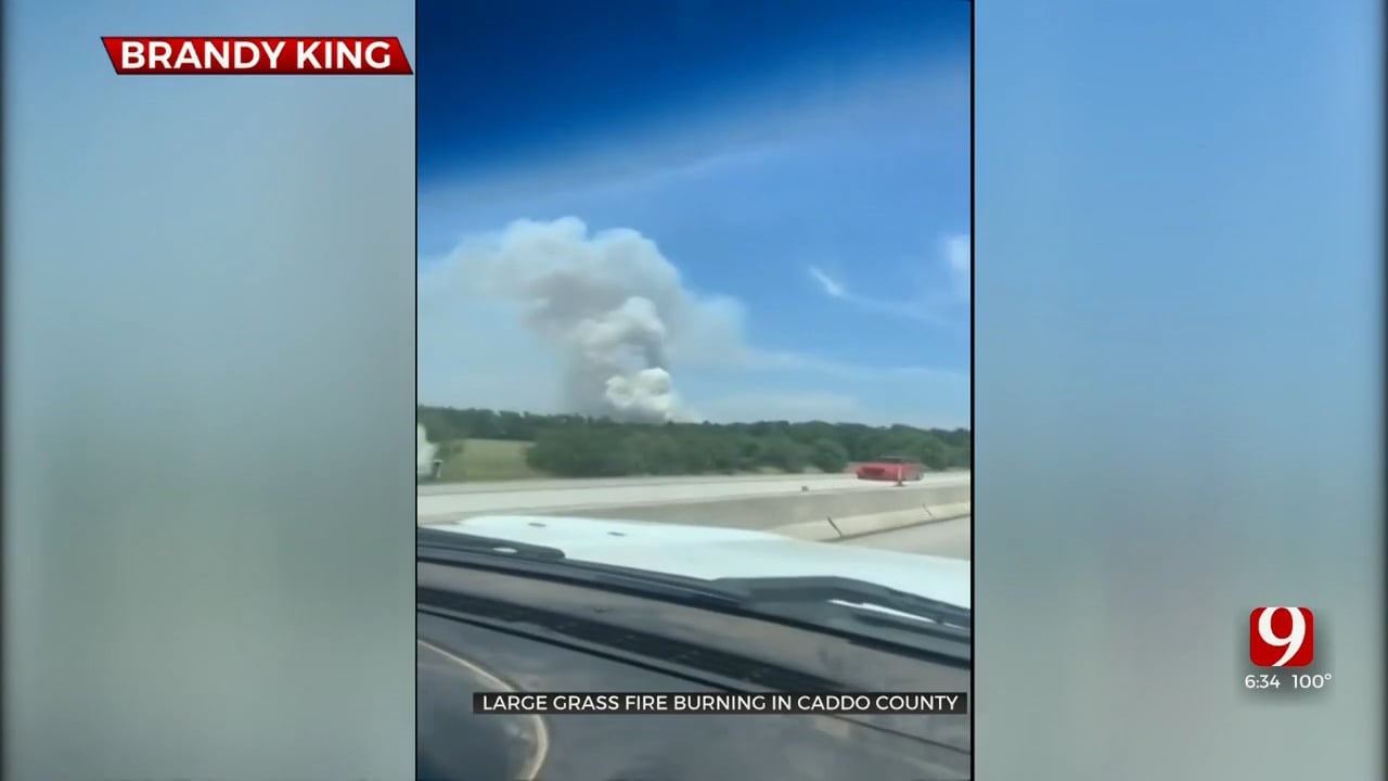 Firefighters Gain Ground On Large Caddo County Fire