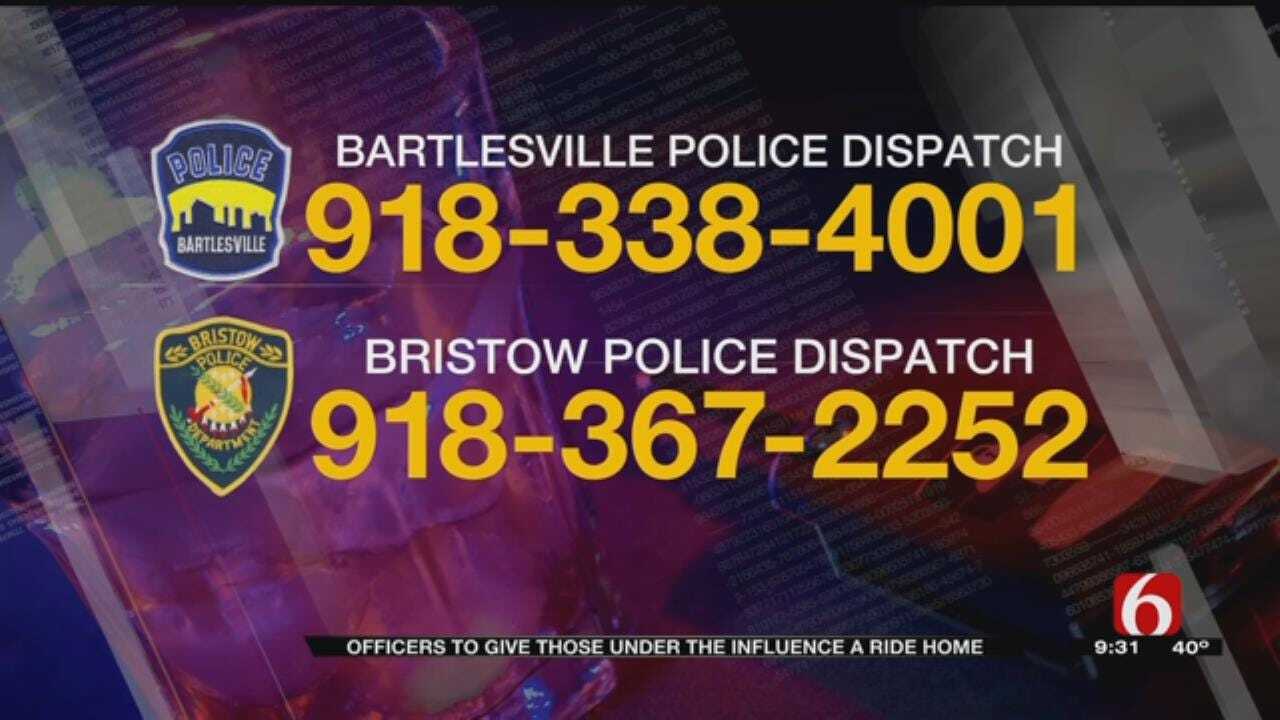 Bristow Police Offering Free Ride Home To Citizens On New Year's Eve