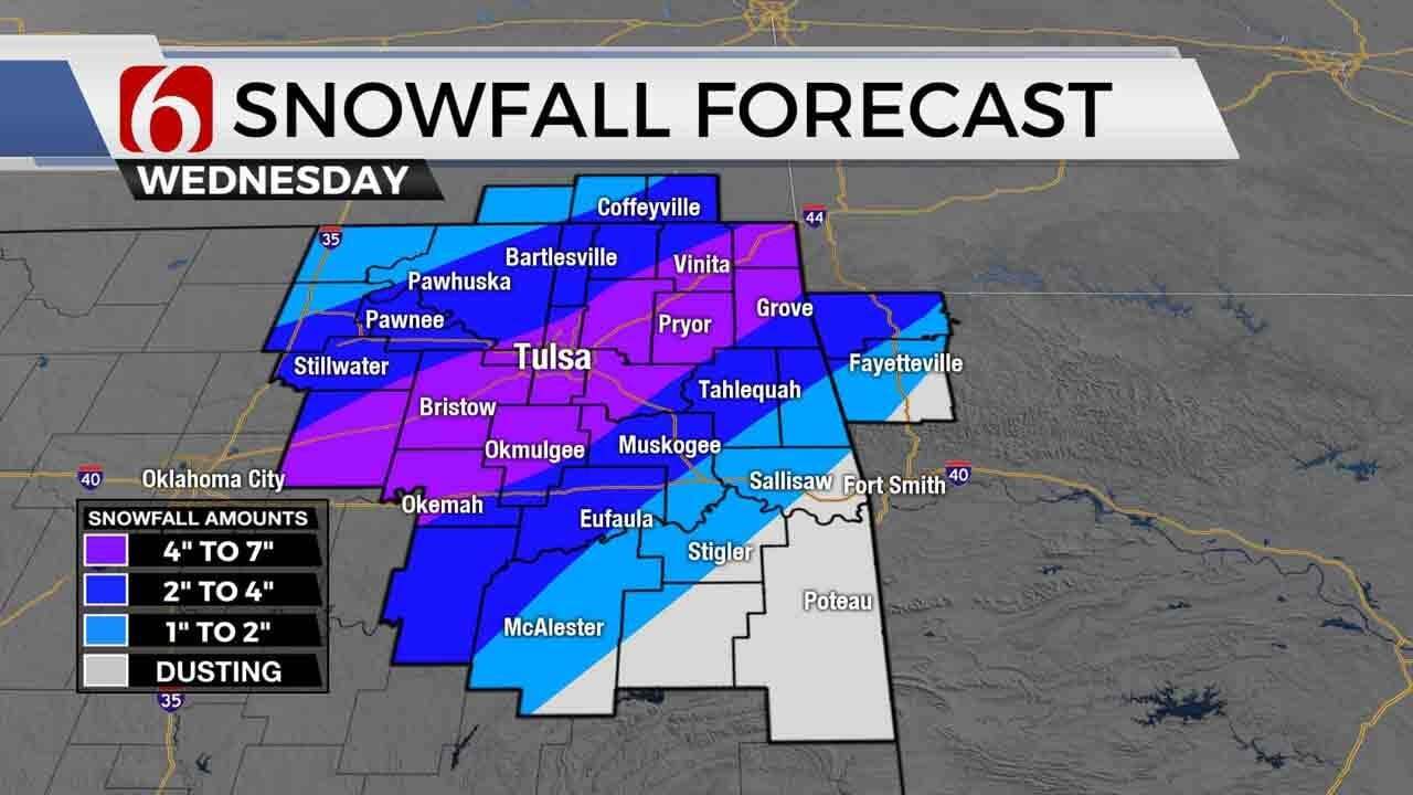 Winter Storm Warning Remains For Most Of Northeastern Oklahoma