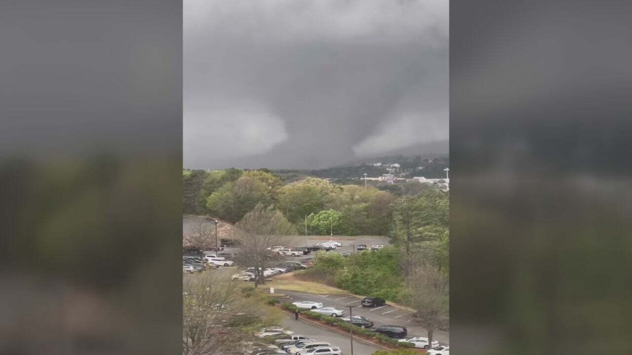 Large Tornado Plows Through Little Rock