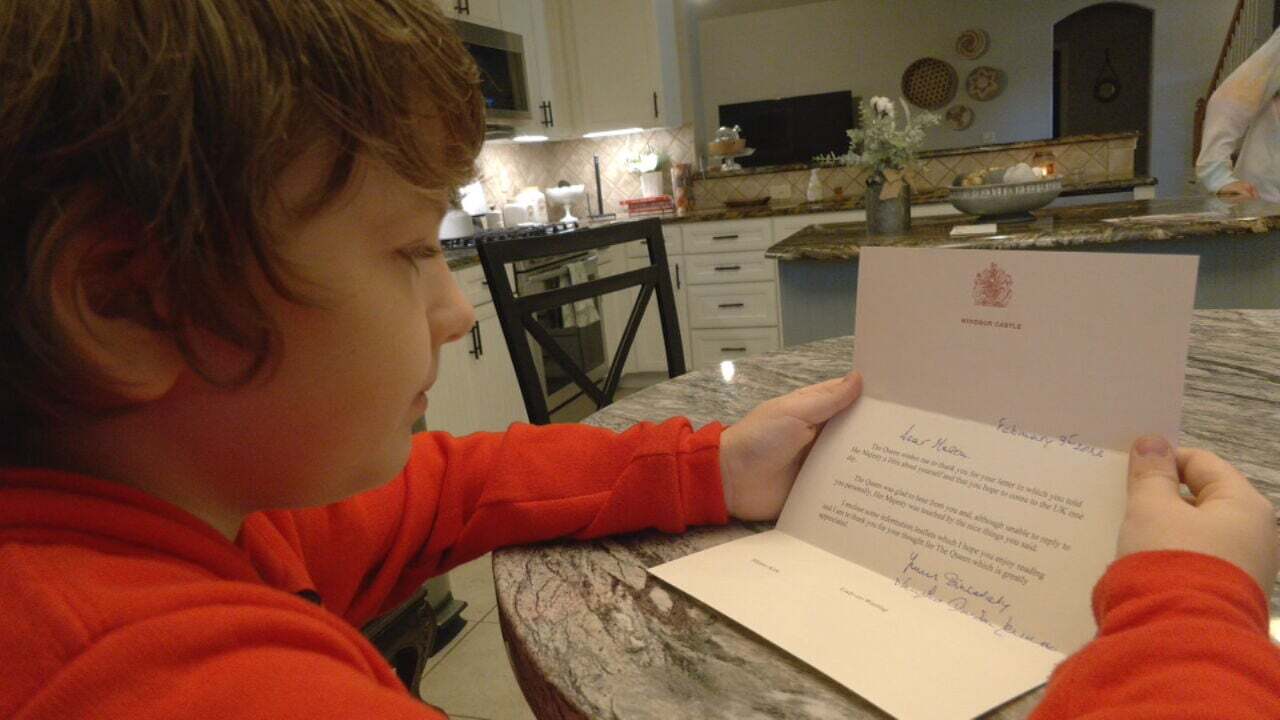 11-Year-Old Owasso Boy Shares Letter From Queen Elizabeth II's Lady In Waiting