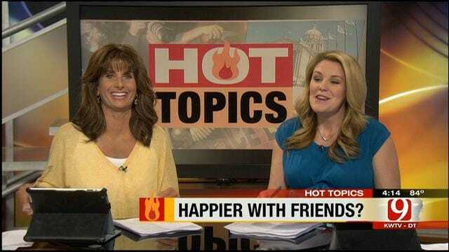 Hot Topics: Study Shows People Are Happier With Friends