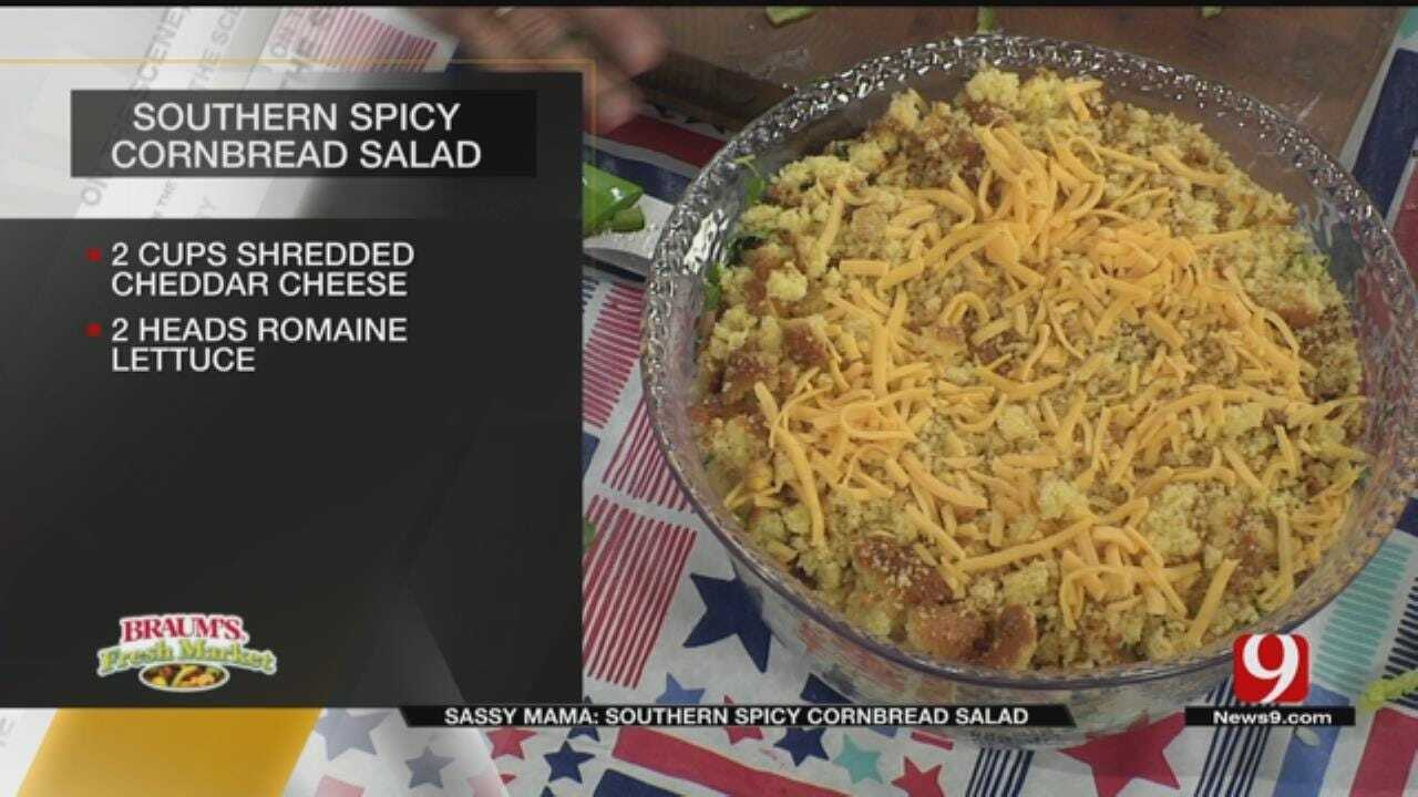 Southern Spicy Cornbread Salad